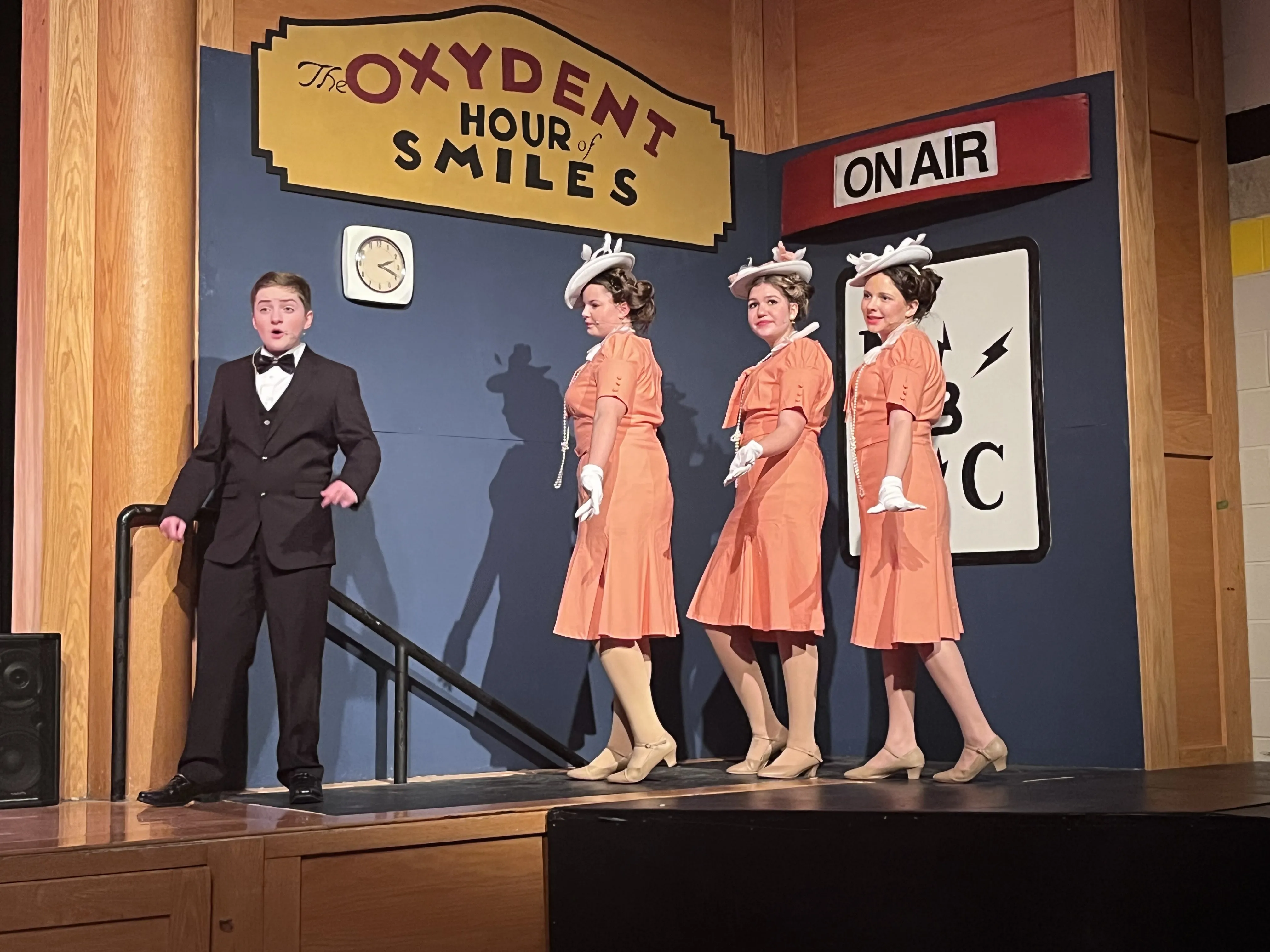 A wider view of the radio studio scene